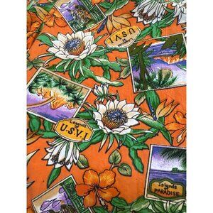 Vintage G.J.Cottage St. Thomas Floral Hawaiian Shirt Large